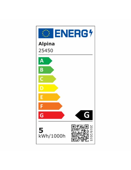 Ampoule à Puce Alpina RGB Wi-Fi 5 W 4,9 W E27 1800-6500 K 360 Lm | Tienda24 Tienda24.eu