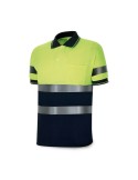 Kurzarm Poloshirt 1288pavxmcyfa Hohe Sichtbarkeit Gelb Marineblau | Tienda24 Tienda24.eu