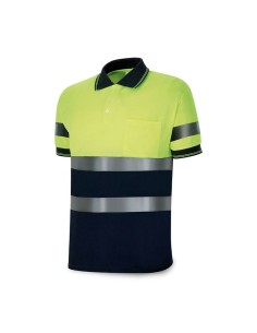 Short Sleeve Polo Shirt 1288pavxmcyfa High visibility Yellow Navy Blue by BigBuy Fashion, Work and safety clothing - Ref: S79...