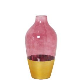 Vase Alexandra House Living Doré Verre 13 x 13 x 26 cm de Alexandra House Living, Vases - Réf : D1621792, Prix : 27,56 €, Rem...