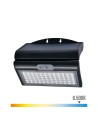 Aplique de Pared EDM Sensor de Movimiento Solar 6 W Negro (6500 K) | Tienda24 Tienda24.eu