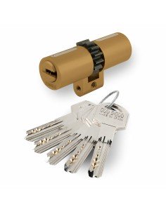 Security cylinder UCEM 2000s2ln3333ll European Long camlock 33 x 33 mm Brass | Tienda24 Tienda24.eu