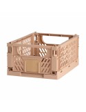 Set of Stackable Organising Boxes Sand 3,3 L | Tienda24 Tienda24.eu