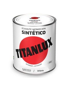 Synthetic enamel paint Titanlux 5808993 250 ml Black | Tienda24 Tienda24.eu