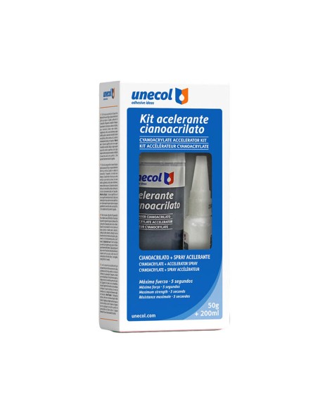 Kit cianoacrilato Unecol A7156 200 ml 50 g 2 Pezzi da Unecol, Adesivi bicomponenti - Ref: S7920645, Precio: 13,88 €, Descuent...