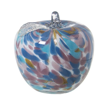 Figura Decorativa Alexandra House Living Azul Cristal Manzana 13 x 13 cm de Alexandra House Living, Coleccionables - Ref: D16...