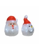 Figura Decorativa Lumineo 491239 LED Interior Santa Claus 10,5 x 10,5 x 15 cm | Tienda24 Tienda24.eu