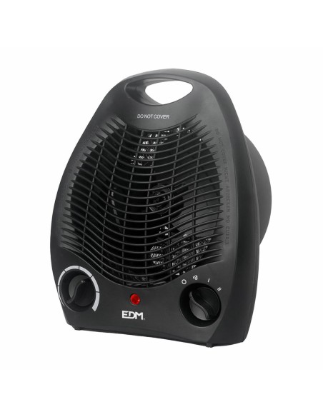 Mini Calefactor Eléctrico Portátil EDM Negro 1000 - 2000 W | Tienda24 Tienda24.eu