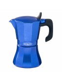 Cafetera Italiana Oroley Petra 6 Tazas Azul Aluminio | Tienda24 Tienda24.eu