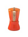 Cafetera Italiana Oroley Petra 6 Tazas Naranja Aluminio | Tienda24 Tienda24.eu