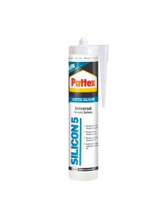 Silicone Pattex Silicon 5 Universale Bianco 280 ml da Pattex, Silicone - Ref: S7921369, Precio: 6,98 €, Descuento: %