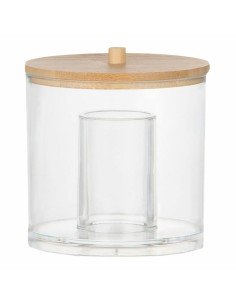 Soap Dispenser Home ESPRIT Transparent Golden Aluminium Crystal ABS 10 x 10 x 18 cm | Tienda24 Tienda24.eu