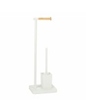 Toilet Paper Holder with Brush Stand Andrea House ba72127 Metal | Tienda24 Tienda24.eu