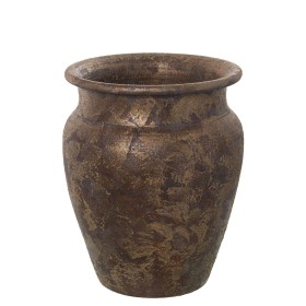 Planter Alexandra House Living Golden Ceramic 22 x 23 x 28 cm by Alexandra House Living, Cachepots - Ref: D1621889, Price: 50...