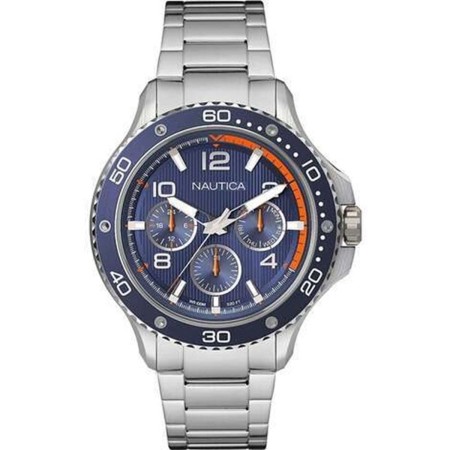 Relógio masculino Nautica PIER 25 Prateado (Ø 47 mm) de Nautica, Relógios com braselete - Ref: S72107042, Preço: 116,73 €, De...