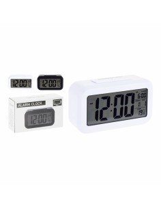 Reloj-Despertador Versa Negro Metal 3,9 x 6,5 x 13,4 cm | Tienda24 Tienda24.eu