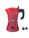 Cafetière Italienne Oroley Petra 9 Tasses Rouge Aluminium | Tienda24 Tienda24.eu