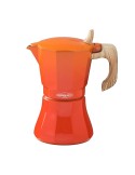 Cafetera Italiana Oroley Petra 9 Tazas Naranja Aluminio | Tienda24 Tienda24.eu