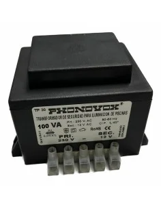 Safety transformer for swimming pool lighting PHONOVOX tp31100 100 VA 12 V 230 V 50-60 Hz 9,8 x 7,9 x 7,4 cm by PHONOVOX, Lig...