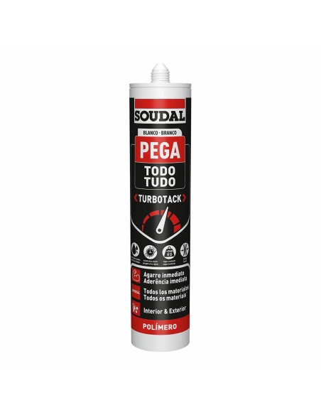 Mounting adhesive Soudal Turbotack 160280 290 ml | Tienda24 Tienda24.eu