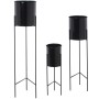 Set de Maceteros Alexandra House Living Negro Metal Con soporte (3 Piezas) de Alexandra House Living, Maceteros - Ref: D16219...