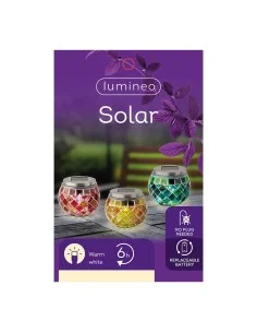 Lámpara solar Lumineo 894596 Mosaico 9 cm de Lumineo, Lámparas solares - Ref: S7922432, Precio: 13,06 €, Descuento: %