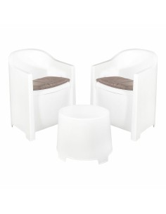 Conjunto de mesa com 2 cadeiras DKD Home Decor 87 cm 60 x 60 x 75 cm | Tienda24 Tienda24.eu