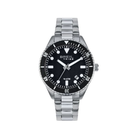 Reloj Hombre Breil EW0716 Negro Plateado (Ø 39 mm) de Breil, Relojes de pulsera - Ref: S72107692, Precio: 97,94 €, Descuento: %