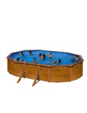 Detachable Pool Gre Pacific KIT500W Oval Wood 500 x 300 x 120 cm | Tienda24 Tienda24.eu