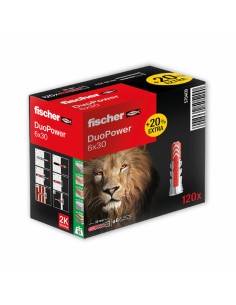 Tacchetti Fischer DuoPower 570409 6 x 30 mm (120 Unità) da Fischer, Fissaggi - Ref: S7922607, Precio: 9,72 €, Descuento: %