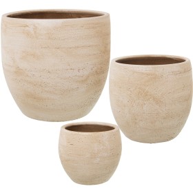 Set of Planters Alexandra House Living Golden Ceramic (3 Pieces) by Alexandra House Living, Cachepots - Ref: D1621929, Price:...