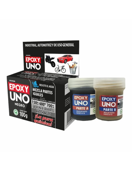 Adesivo epoxídico de dois componentes Fusion Epoxy Black Label Unon98 Universal Preto 100 g | Tienda24 Tienda24.eu