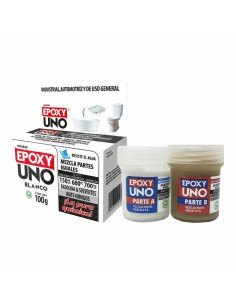 Adhésif époxy à deux composants Fusion Epoxy Black Label Unoa98 Universel Gris foncé 100 g | Tienda24 Tienda24.eu