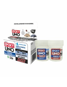 Adesivo epossidico bicomponente Fusion Epoxy Black Label Unoc40 Universale Incolore 50 g da Fusion Epoxy Black Label, Adesivi...