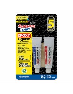 Two component epoxy adhesive Fusion Epoxy Black Label Att5 30 g by Fusion Epoxy Black Label, Dual-component Adhesives - Ref: ...