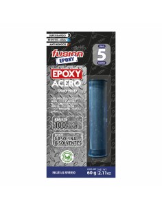 Adhésif époxy à deux composants Fusion Epoxy Black Label Ajla5 Acier Seringue 30 g | Tienda24 Tienda24.eu