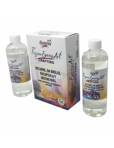 Epoxy resin Fusion Epoxy Black Label Rescrbl Arts and crafts 2 Pieces 250 g Transparent | Tienda24 Tienda24.eu