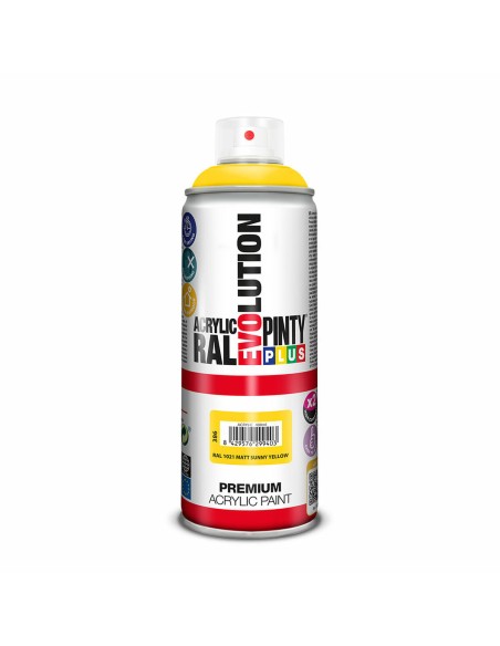 Pintura en spray Pintyplus Evolution RAL 1021 Sunny Yellow 400 ml Mate | Tienda24 Tienda24.eu