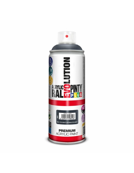 Tinta em spray Pintyplus Evolution RAL 7016 Antracite 400 ml Mate | Tienda24 Tienda24.eu