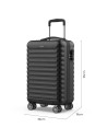 Koffer für die Kabine Numada Mini XS Upfly Schwarz 55 x 36 x 19 cm | Tienda24 Tienda24.eu