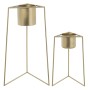 Set de Maceteros Alexandra House Living Dorado Metal Con soporte (2 Piezas) de Alexandra House Living, Maceteros - Ref: D1621...