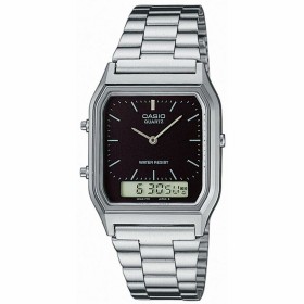 Montre Unisexe Casio Noir Argenté de Casio, Montres bracelet - Réf : S7213236, Prix : 72,52 €, Remise : %