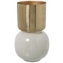 Vase Alexandra House Living Blanc Doré Métal 22 x 22 x 34 cm de Alexandra House Living, Vases - Réf : D1622077, Prix : 65,63 ...