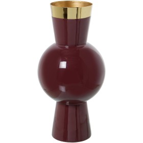 Vase Alexandra House Living Violet Doré Métal 15 x 15 x 28 cm de Alexandra House Living, Vases - Réf : D1622086, Prix : 45,12...