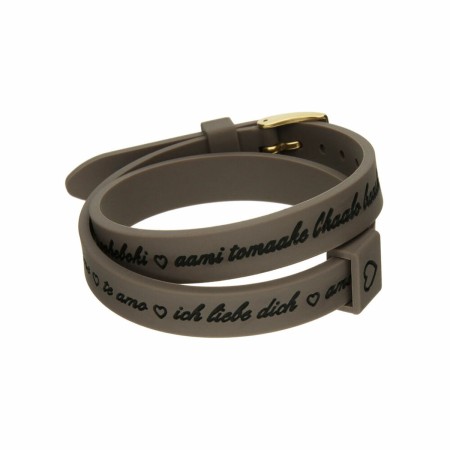 Bracciale Donna il mezzometro I LOVE YOU GOLD - BRACCIALE IN SILICONE/SILICONE BRACELET di il mezzometro, Bracciali - Rif: S7...