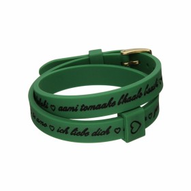 Damenarmreif il mezzometro I LOVE YOU GOLD - BRACCIALE IN SILICONE/SILICONE BRACELET von il mezzometro, Armbänder - Ref: S721...