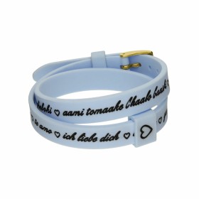 Bracelete feminino il mezzometro I LOVE YOU GOLD - BRACCIALE IN SILICONE/SILICONE BRACELET de il mezzometro, Pulseiras - Ref:...