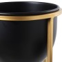 Macetero Alexandra House Living Negro Dorado Metal 21 x 21 x 50 cm Con soporte de Alexandra House Living, Maceteros - Ref: D1...