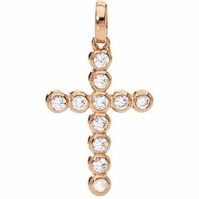 Colar feminino Amen CROCE PICCOLA ARGENTO IP ORO ROSA E ZIRCONI de Amen, Colares - Ref: S7215235, Preço: 44,82 €, Desconto: %