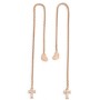 Brincos femininos Amen CUORE CROCE CRISTALLI ROSE GOLD de Amen, Pendentes - Ref: S7215260, Preço: 44,82 €, Desconto: %